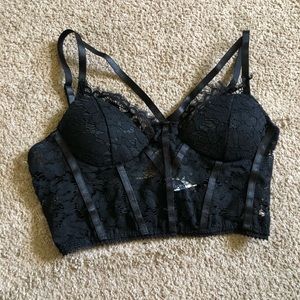 Black Lingerie Top